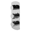 ALFI brand AB4101-PC Polished Chrome Concealed 4-Way Thermostatic Valve Shower Mixer /w Round Knobs