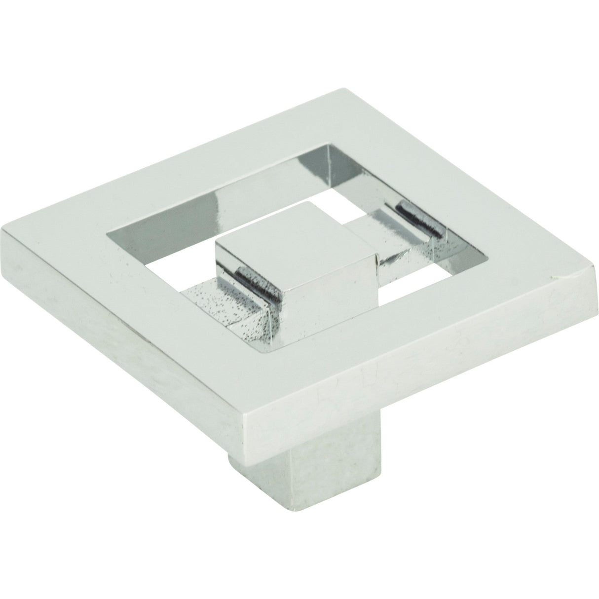 Atlas Homewares Nobu Square Knob 1 3/8 Inch Polished Chrome