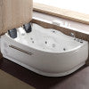 EAGO AM124ETL-R 6 ft Right Corner Acrylic White Whirlpool Bathtub for Two