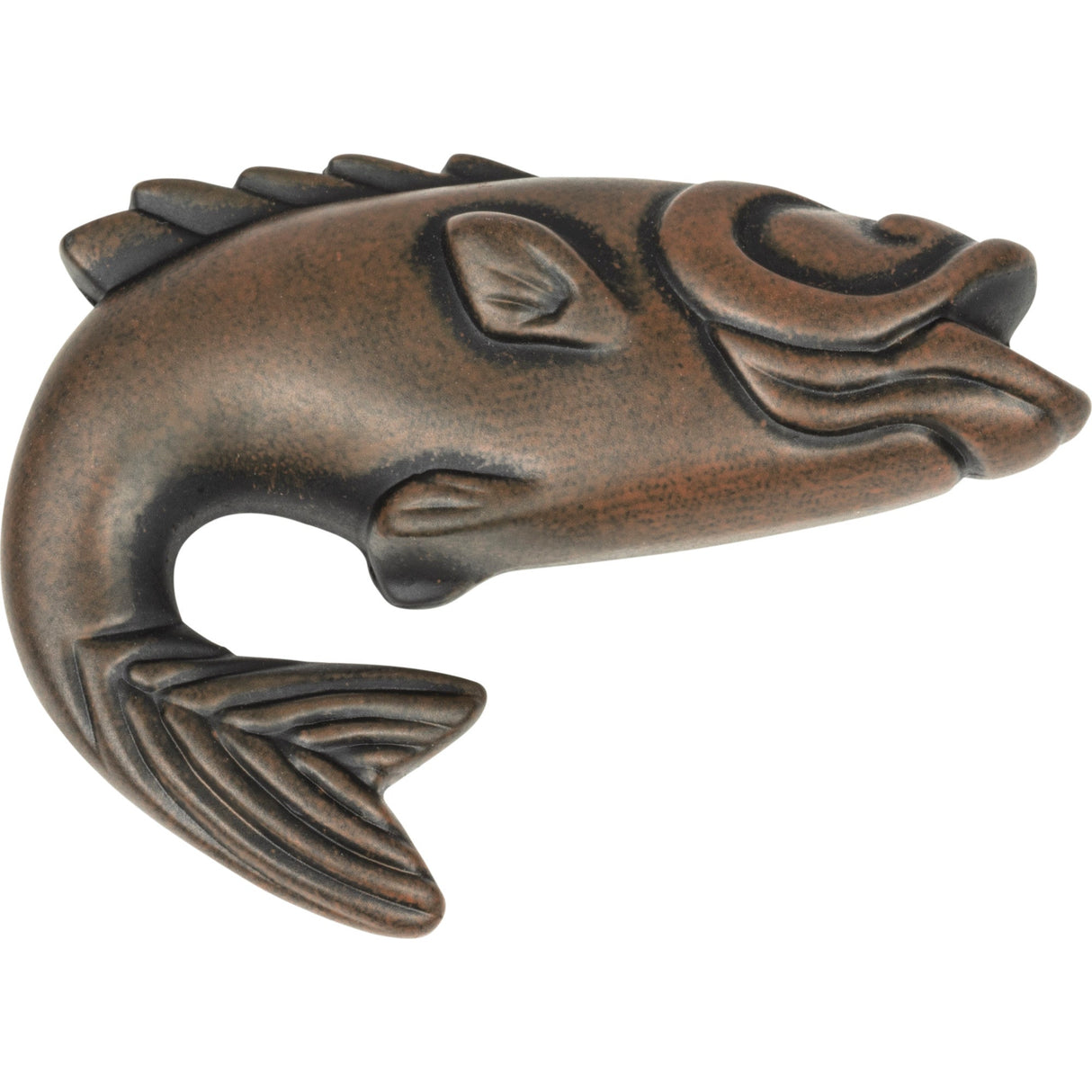 Atlas Homewares Fish Knob 2 1/4 Inch Rust
