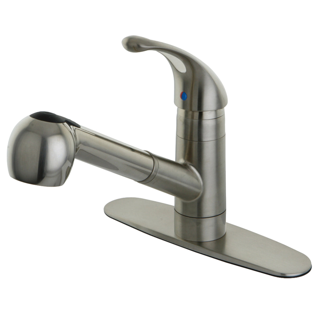 Gourmetier GSC888NCLSP Century Single-Handle Kitchen Faucet with Pull-Out Sprayer, Brushed Nickel