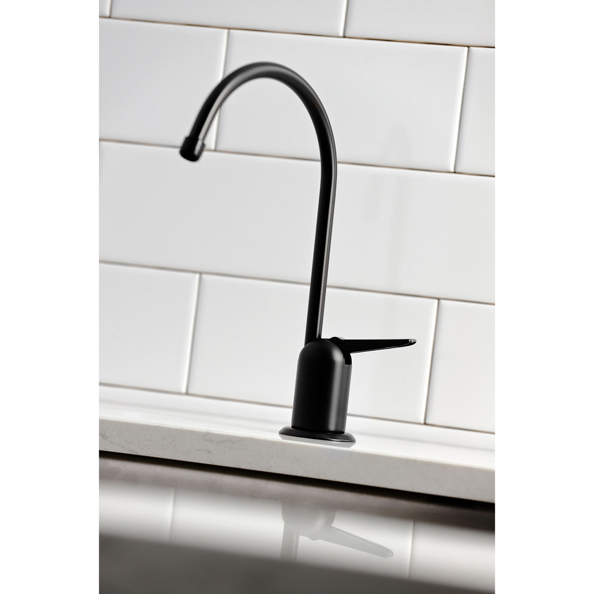 Kingston Brass K6190 Americana Single-Handle Water Filtration Faucet, Matte Black