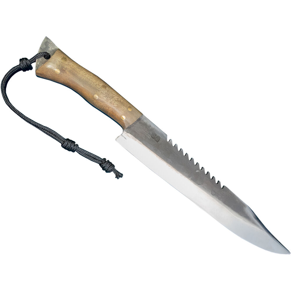 Brazilian Flame KF-REF143-12 12" Hunting Jungle Knife Stainless Steel 5mm with Leather Case