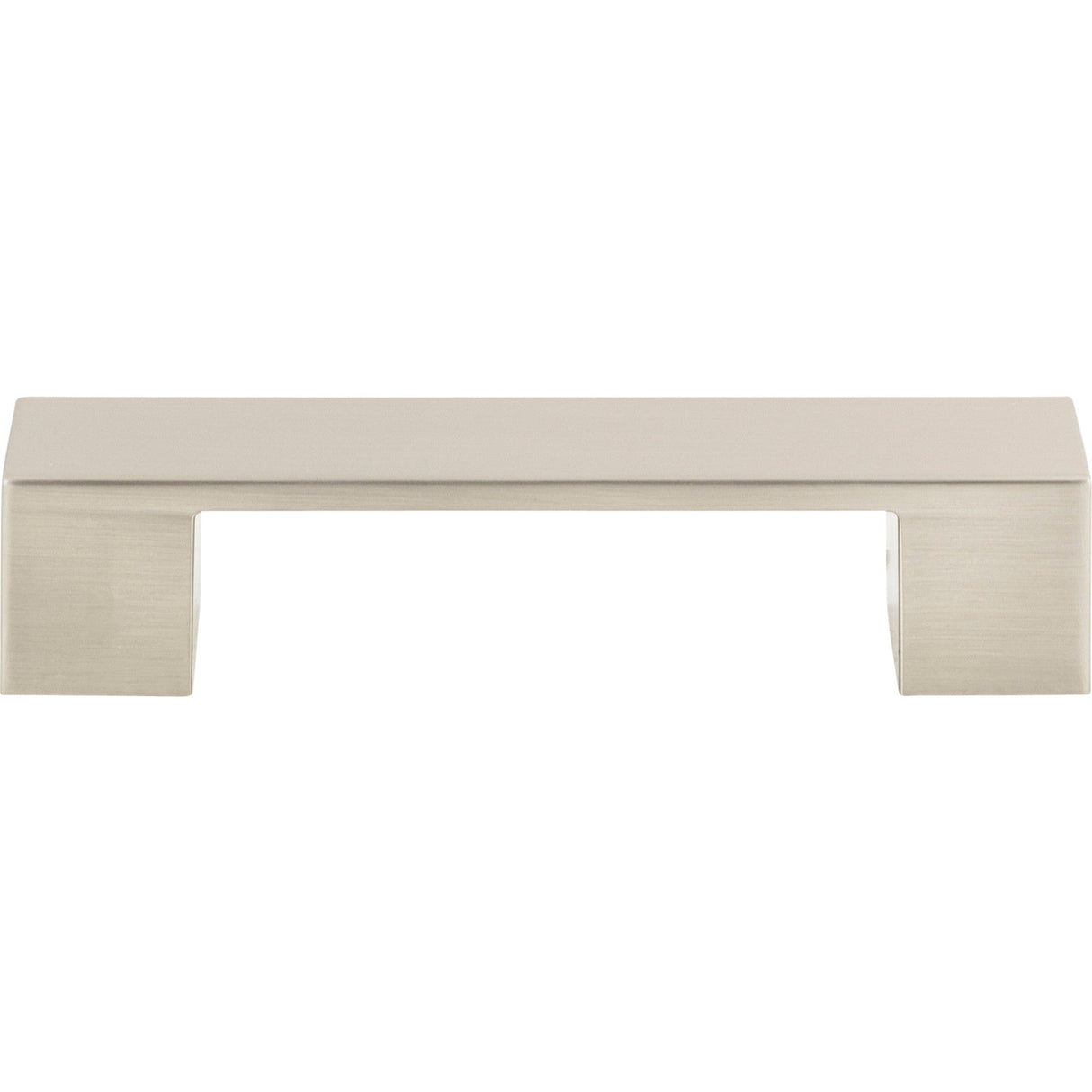 Atlas Homewares Wide Square Pull 3 3/4 Inch (c-c) Brushed Nickel