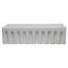 ALFI brand AB3618HS-W 36 inch White Reversible Smooth / Fluted Single Bowl Fireclay Farm Sink