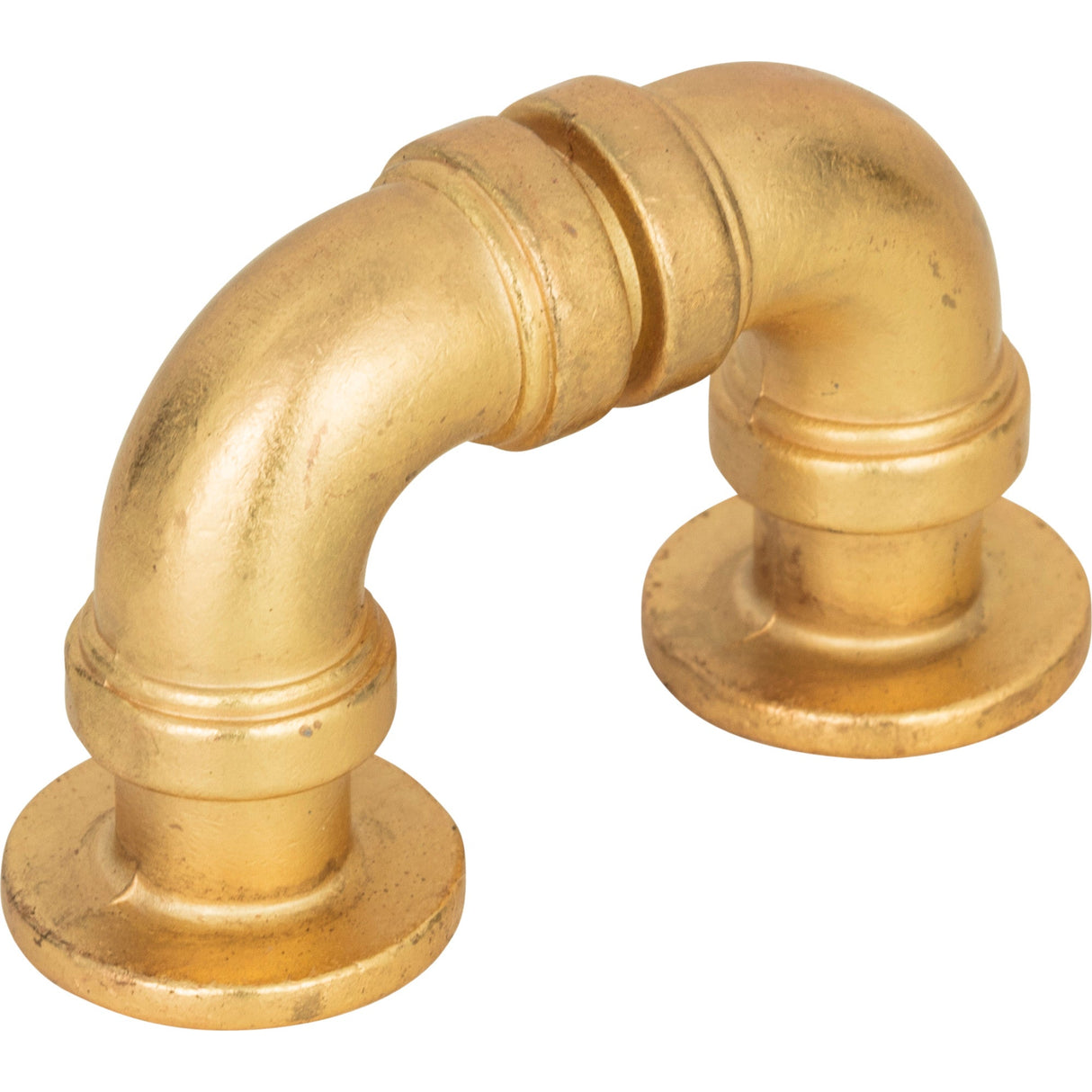 Atlas Homewares Steam Punk Finger Pull 1 5/16 Inch (c-c) Vintage Brass