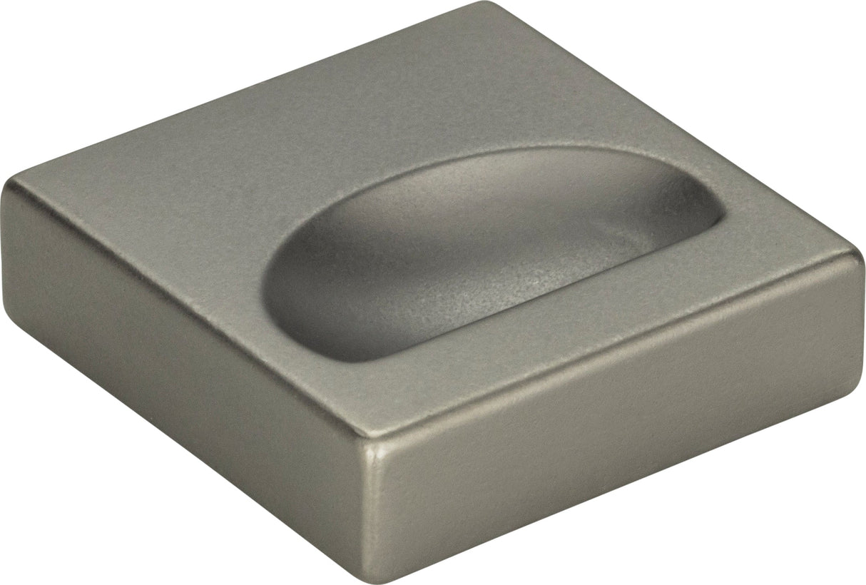 Atlas Homewares Thin Square Knob 1 1/4 Inch Slate