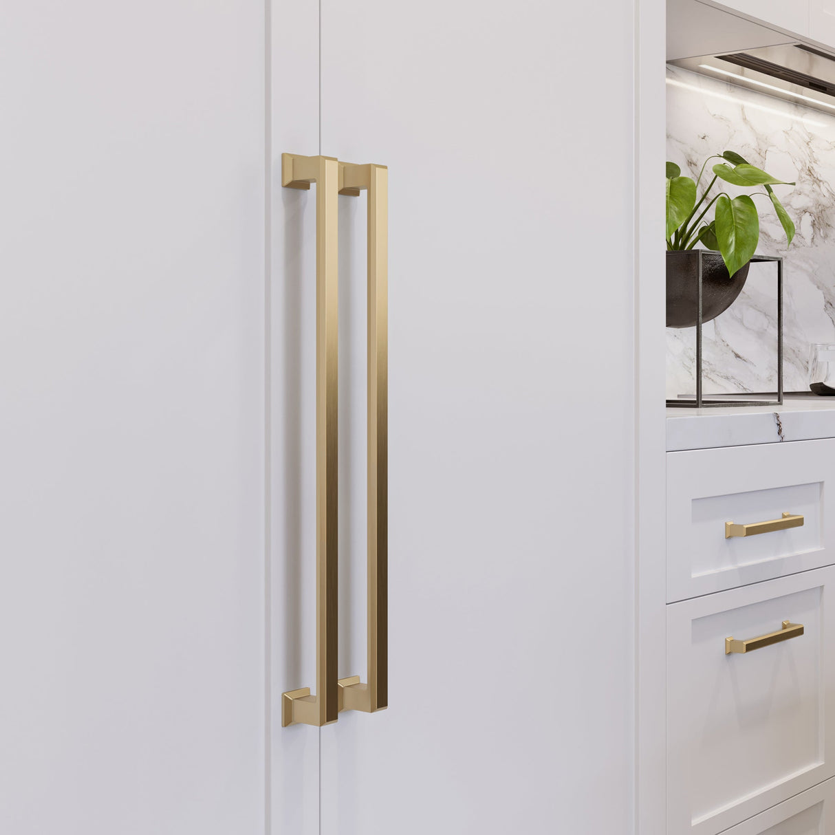 Atlas Homewares Sweetbriar Lane Appliance Pull 18 Inch Warm Brass