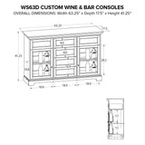 Howard Miller Custom Wine/Spirits Console WS63D