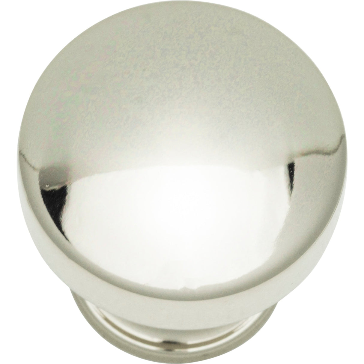 Atlas Homewares Browning Round Knob 1 1/4 Inch Polished Nickel