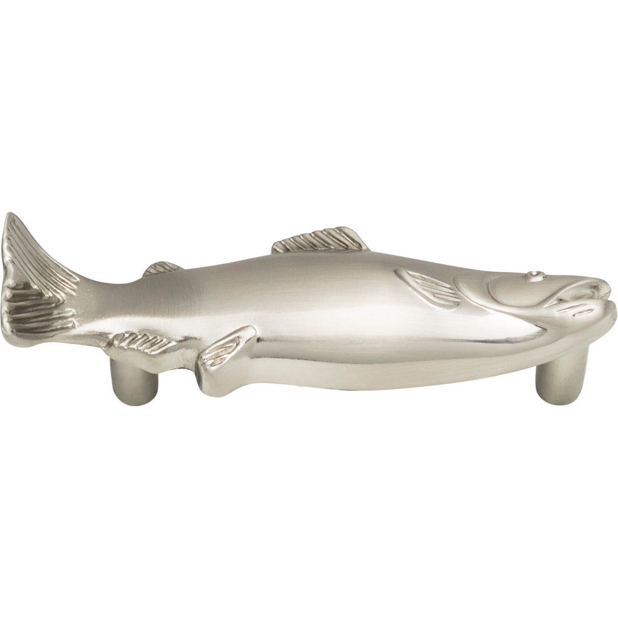 Atlas Homewares Fish Pull 3 Inch (c-c) Brushed Nickel
