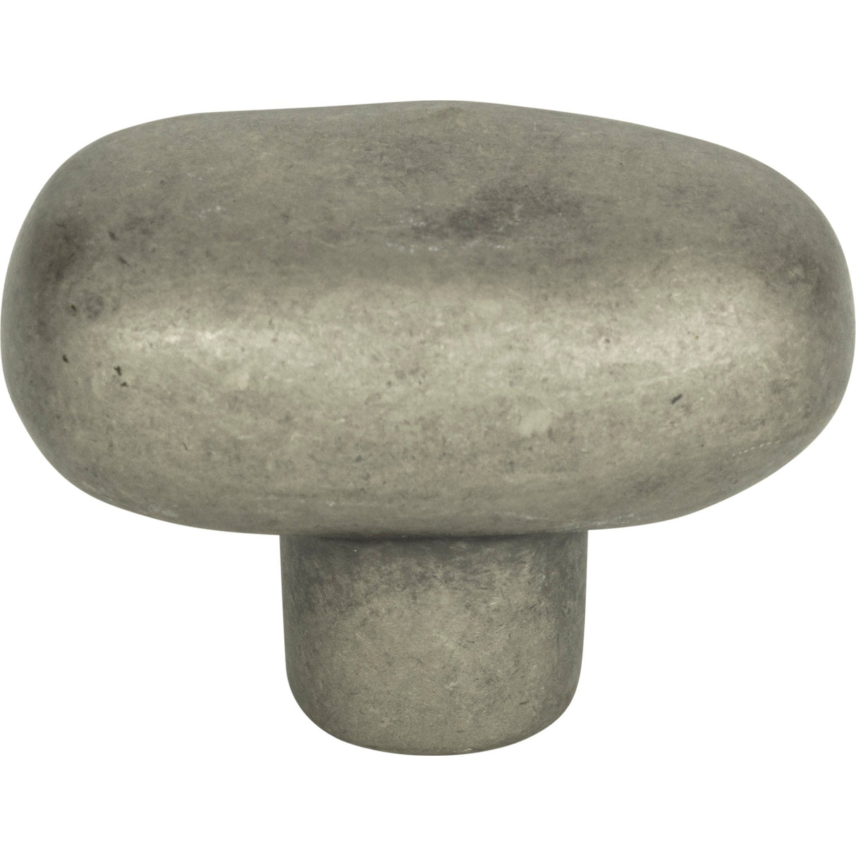 Atlas Homewares Distressed Oval Knob 1 11/16 Inch Pewter