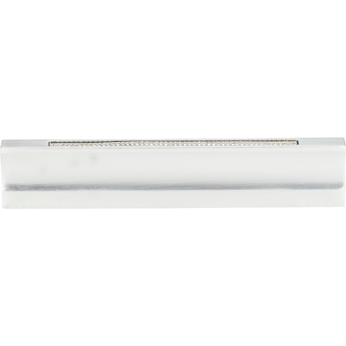 Atlas Homewares Crystal Inset Thin Pull 5 1/16 Inch (c-c) Matte Chrome