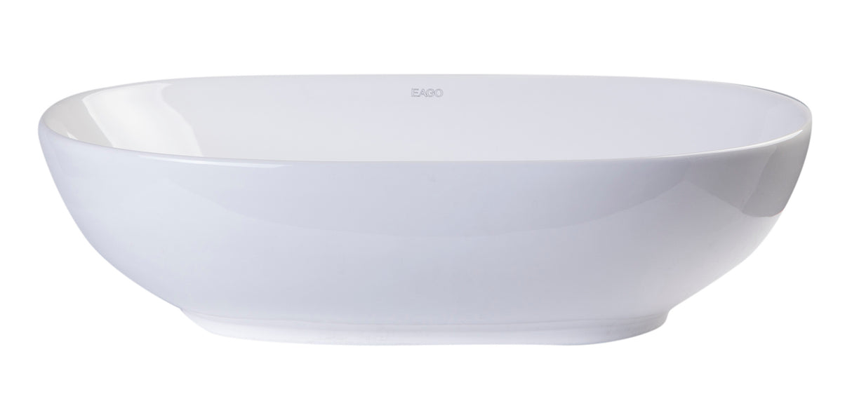 EAGO BA352 23" OVAL CERAMIC ABOVE MOUNT BATHROOM BASIN VESSEL SINK