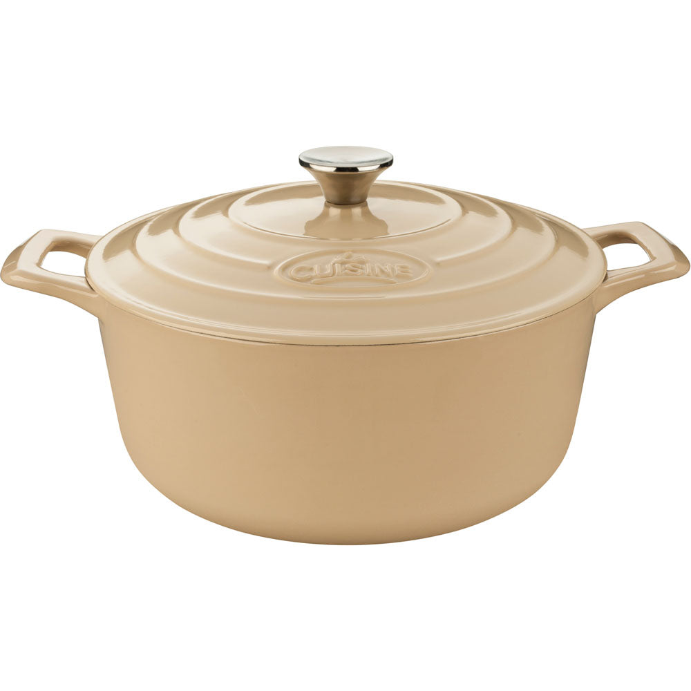 La Cuisine LC 5185 3.7 QT Round Casserole, Cast Iron