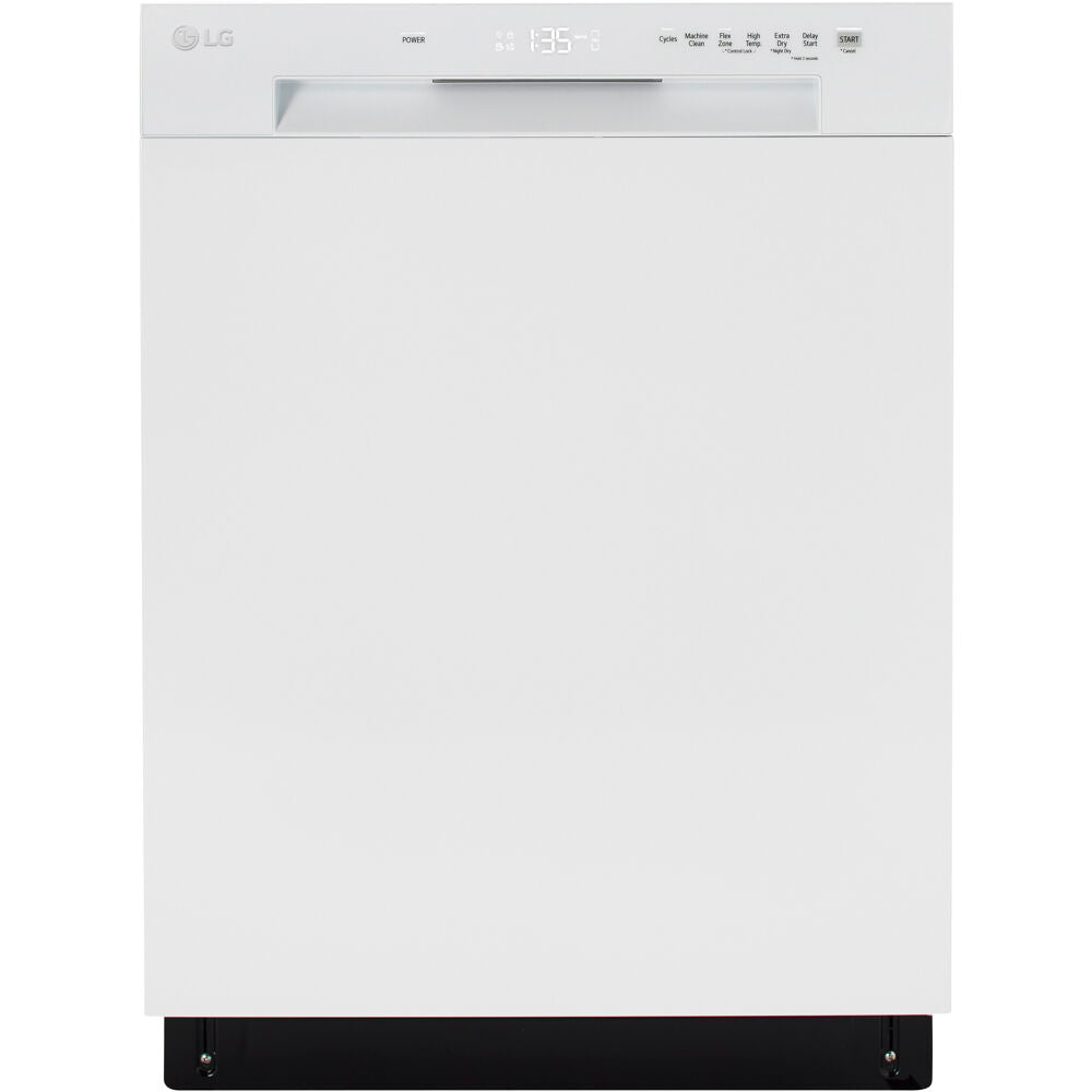 LG LDFC2423W 24" Front Control Dishwasher, 52 dBA, AutoLeak Protection, Dynamic Dry