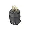 15 Amp 125-Volt Rubber Grounding Plug 515PR-R