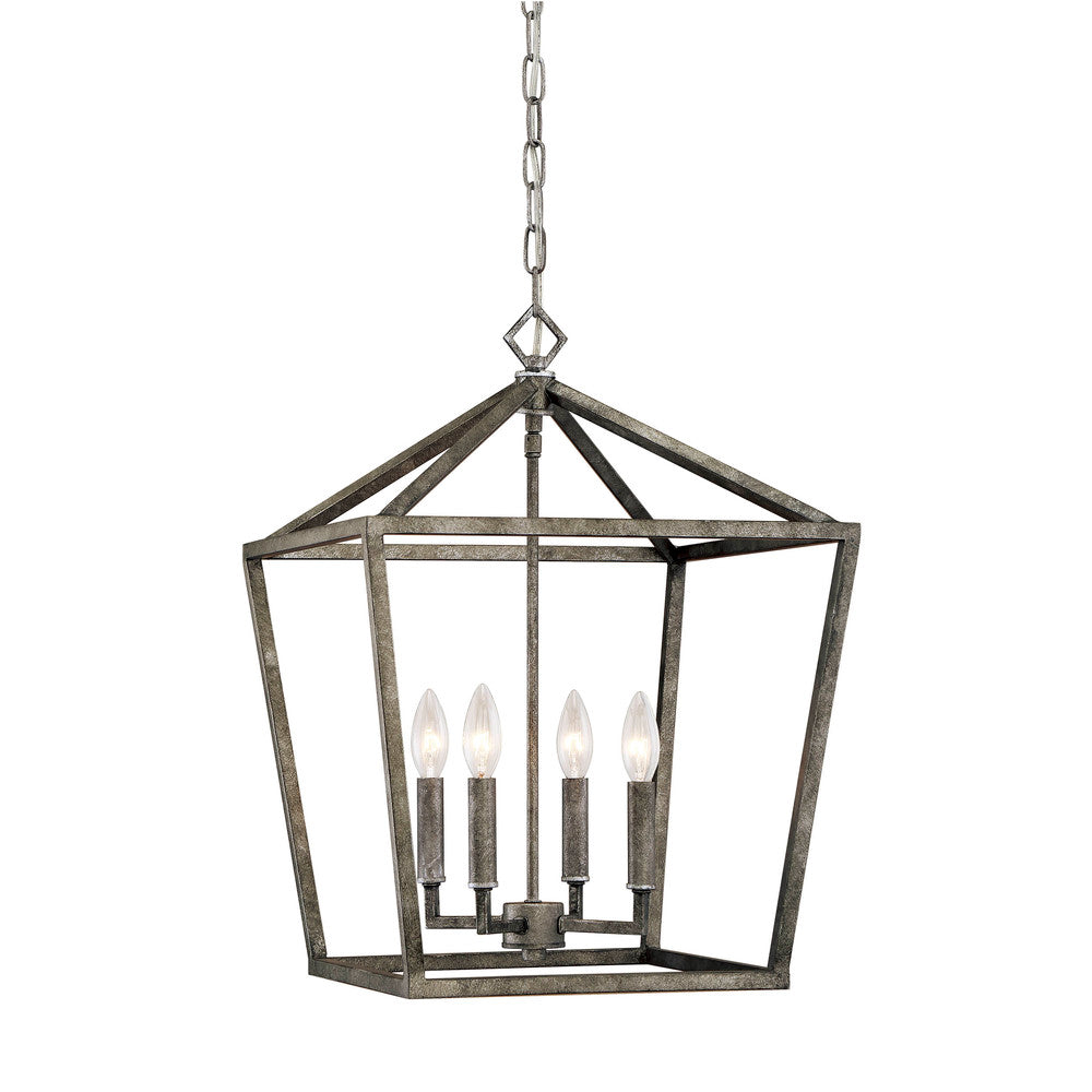 Millennium Lighting 3244-AS Ritner 4 Light 16" Wide Taper Candle Pendant