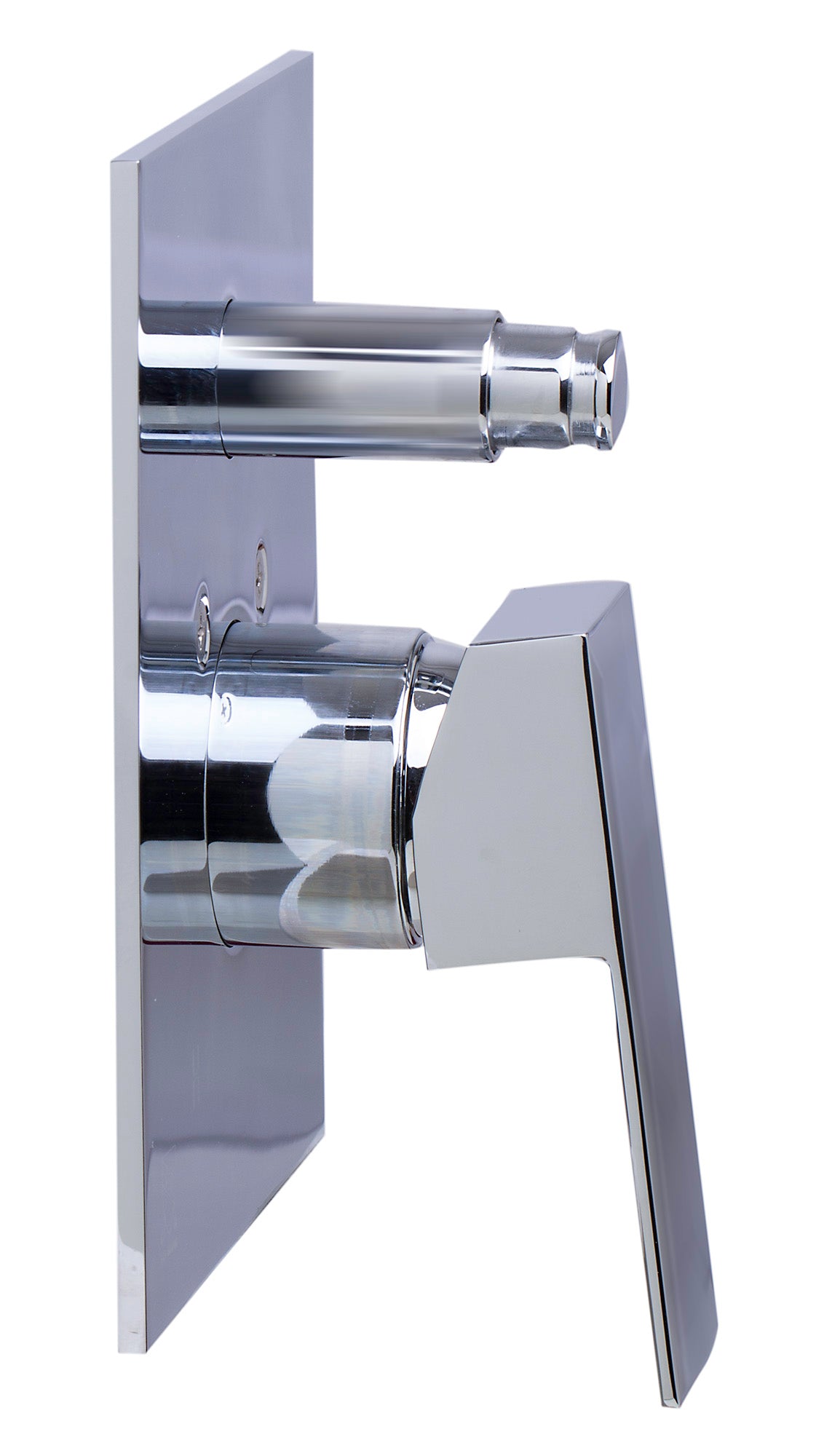 ALFI brand AB5601-PC Polished Chrome Shower Valve Mixer with Square Lever Handle and Diverter