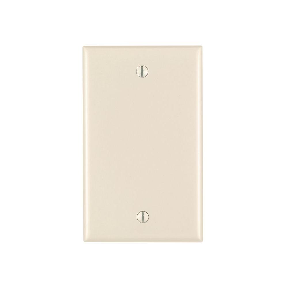 Leviton 1-Gang Blank Wall Plate - Light Almond