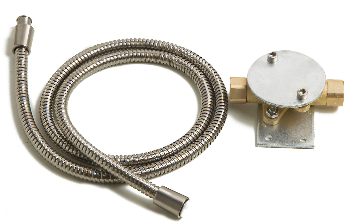 AB2758-BN Brushed Nickel Floor Mounted Tub Filler + Mixer /w additional Hand Held Shower Head