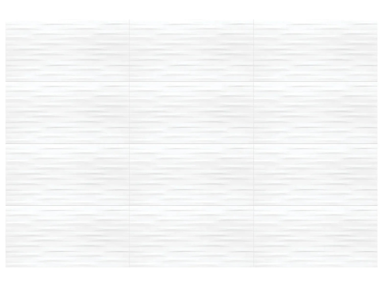 Anatolia Tile 12X24 Linea Modulation Sculpted White Glossy Wall Tile - 4000-0046-2 Linea Modulation 12x24 - premium natural stone mosaic tile from Anatolia Tile, available at PoshHaus showroom in Keene, NH