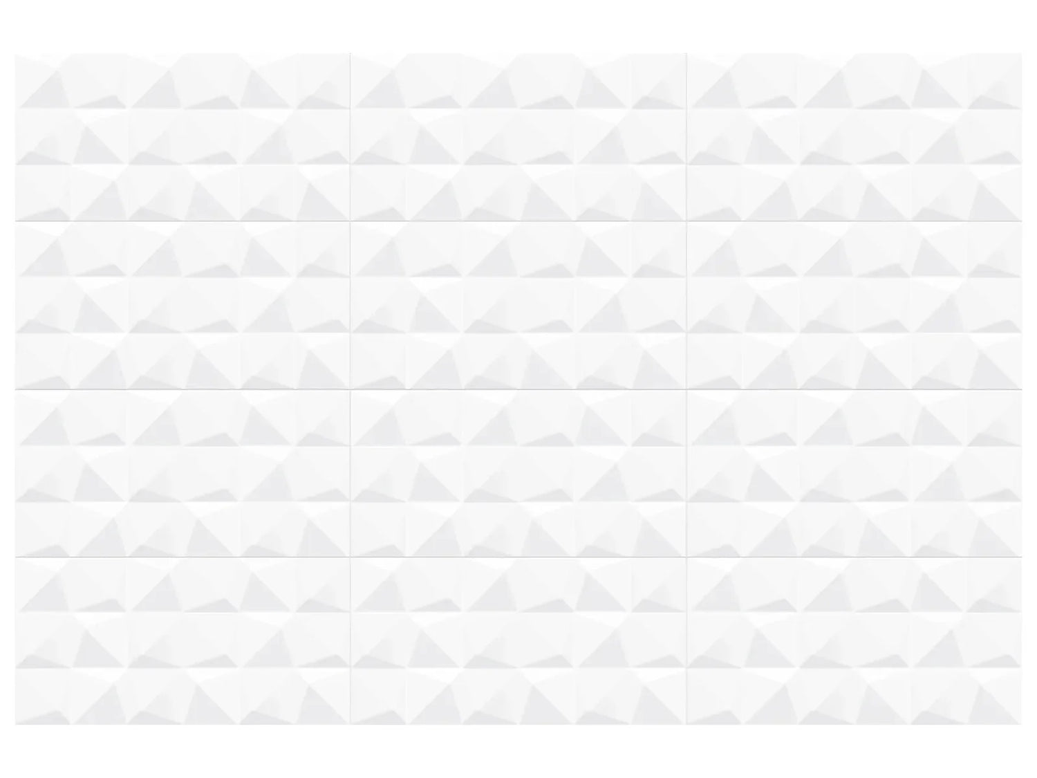 Anatolia Tile 12X24 Linea Prizmatic Scultped White Glossy Wall Tile 4000-0047-2 Linea Prizmatic 12x24 - premium natural stone mosaic tile from Anatolia Tile, available at PoshHaus showroom in Keene, NH