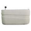 EAGO AM175-L 5'' White Acrylic Corner Whirlpool Bathtub - Drain on Left