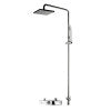 ALFI brand AB2862-PC Polished Chrome Square Style Thermostatic Exposed Shower Set