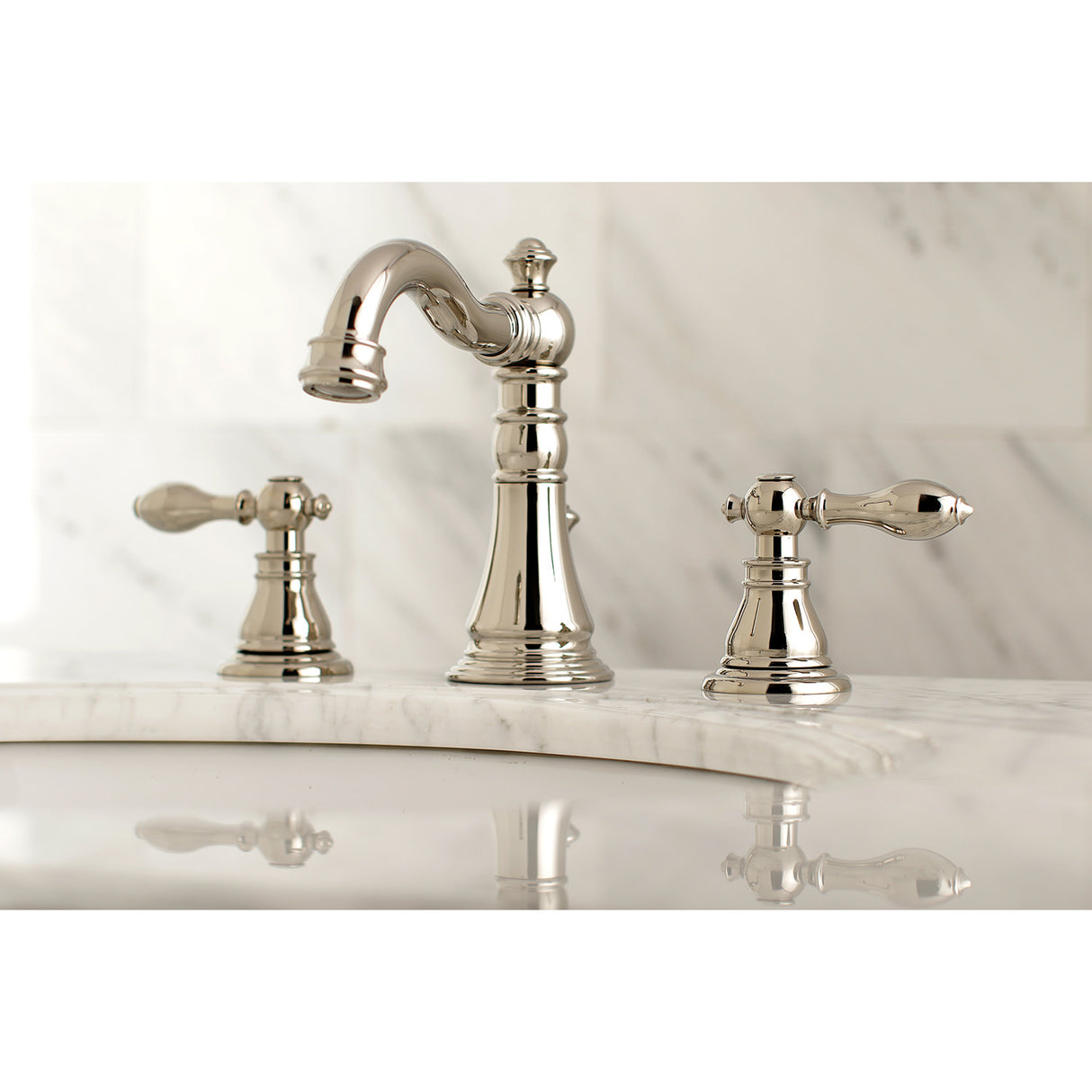 Fauceture FSC1979ACL American Classic Widespread Bathroom Faucet, Polished Nickel