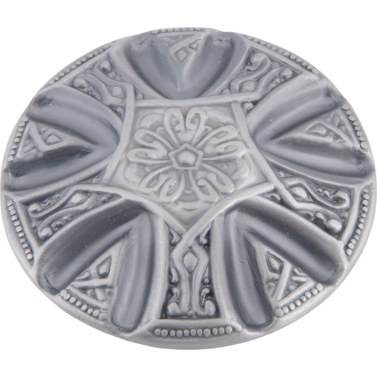 Atlas Homewares Maltese Knob 1 5/8 Inch Pewter