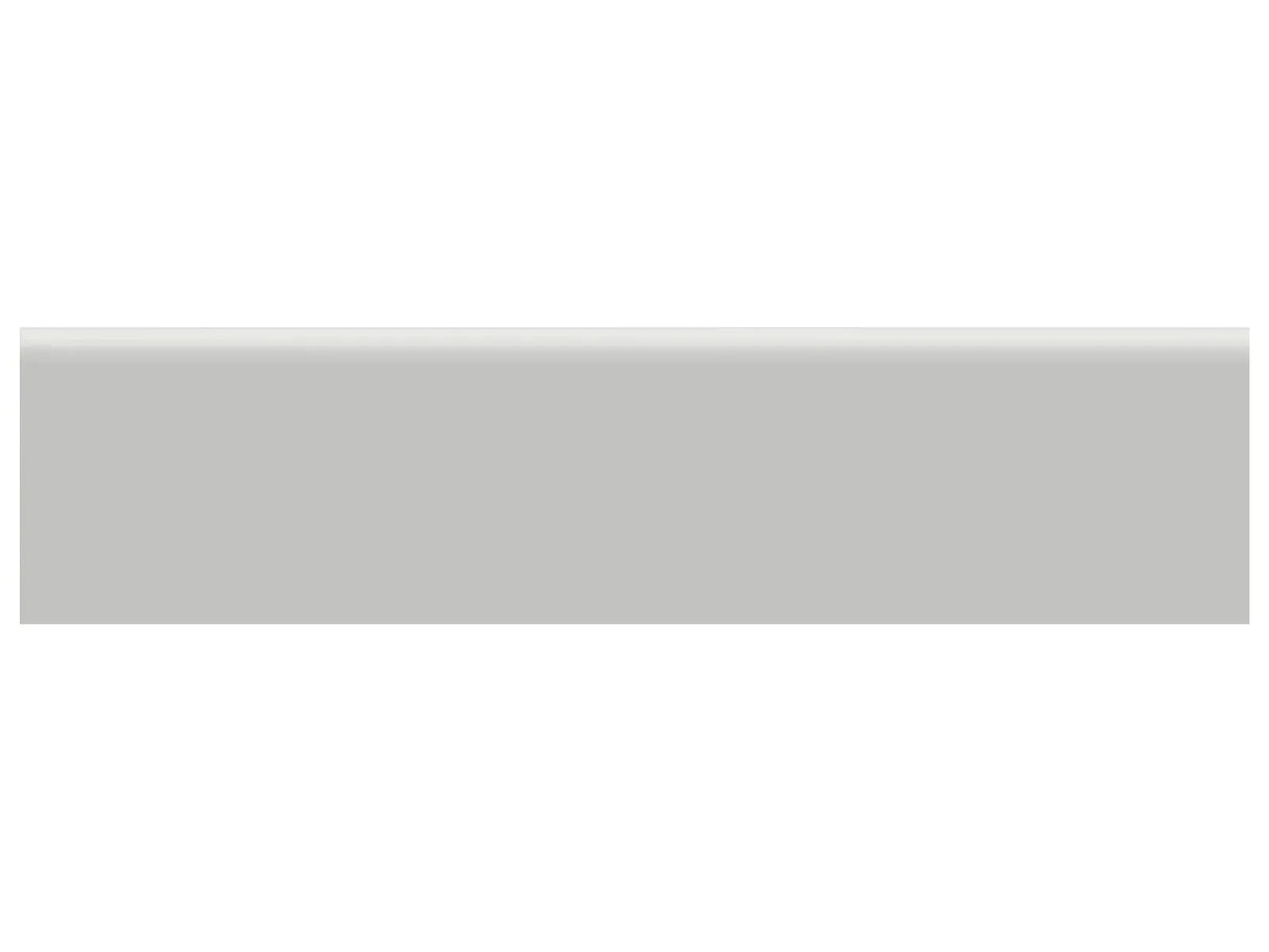 Anatolia Tile 2 X 8 Soho Loft Grey Glossy Glazed Ceramic Bullnose 4002-0125-0 Loft Grey 2x8 Bullnose Glossy - premium natural stone mosaic tile from Anatolia Tile, available at PoshHaus showroom in Keene, NH