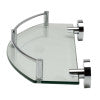 ALFI brand AB9547 Polished Chrome Wall Mounted Glass Shower Shelf Bathroom Accessory