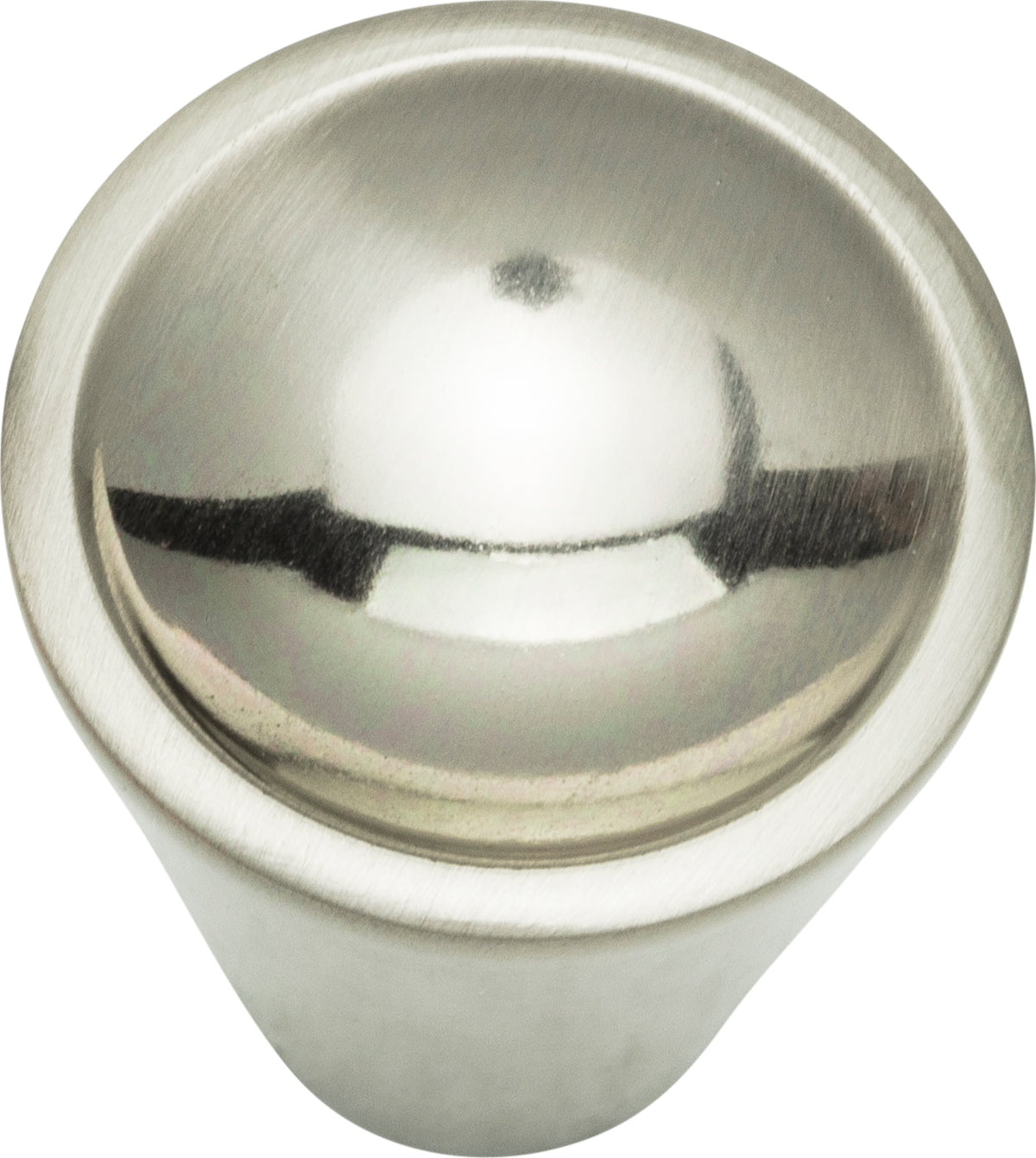 Atlas Homewares Dap Cone Knob 1 Inch Brushed Nickel