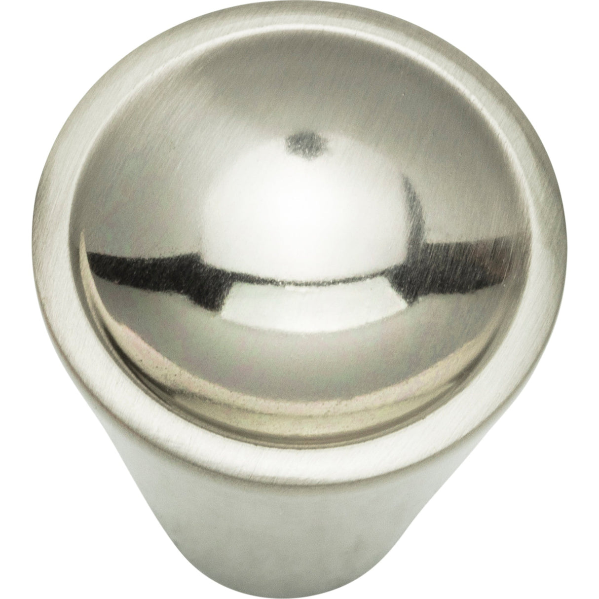 Atlas Homewares Dap Cone Knob 1 Inch Brushed Nickel