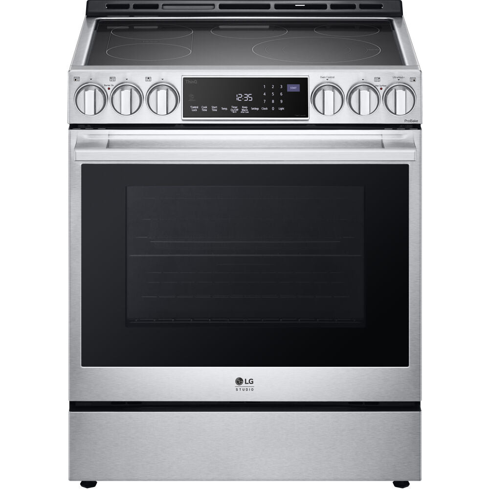 LG LSES6338F STUDIO 6.3 CF / 30" Electric Slide-In Range, Convection, Air Fry