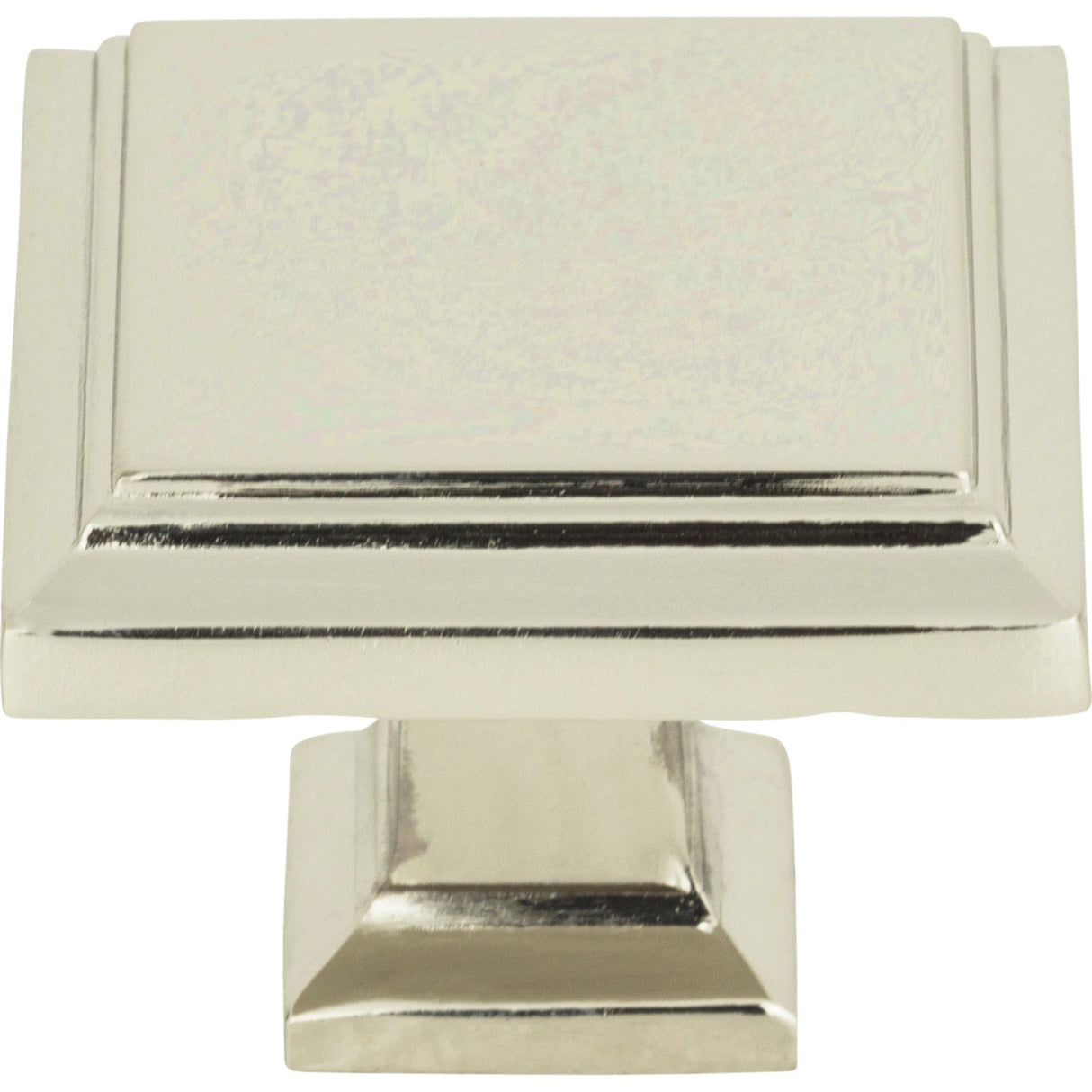 Atlas Homewares Sutton Place Square Knob 1 1/4 Inch Polished Nickel