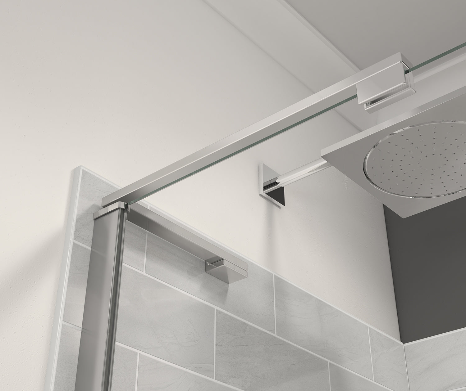 MAAX 139586-810-084-000 Capella 78 44-47 x 78 in. 8 mm Pivot Shower Door for Alcove Installation with GlassShield® glass in Chrome