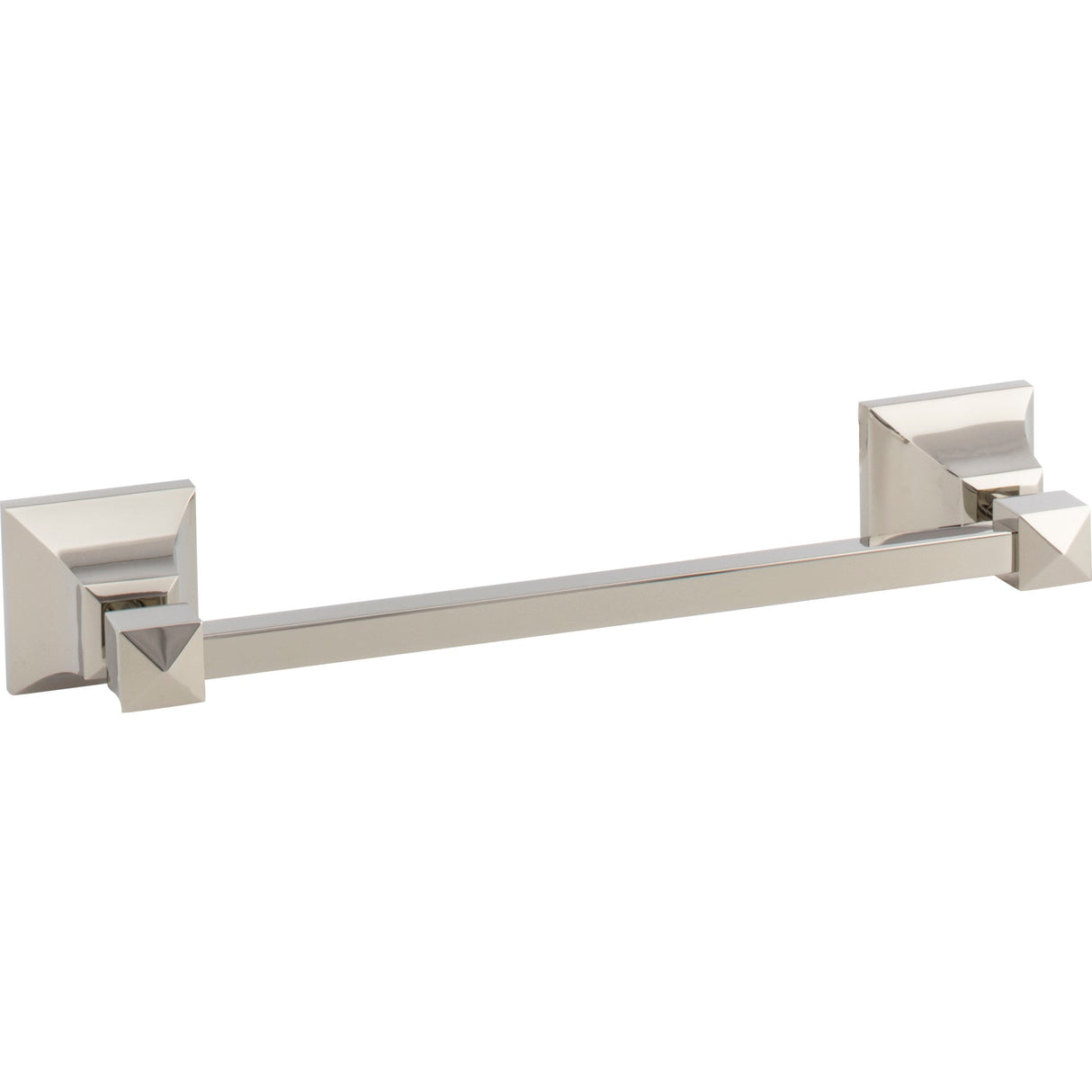 Atlas Homewares Gratitude Bath Towel Bar 12 Inch Single Polished Nickel