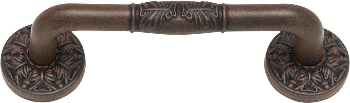 Atlas Homewares Hammered Medallion Pull 3 Inch (c-c) Rust