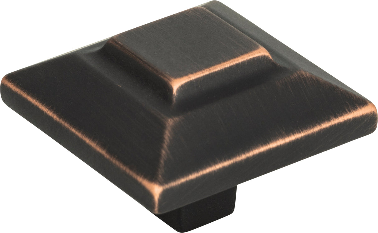 Atlas Homewares Trocadero Large Square Knob 1 1/2 Inch Venetian Bronze