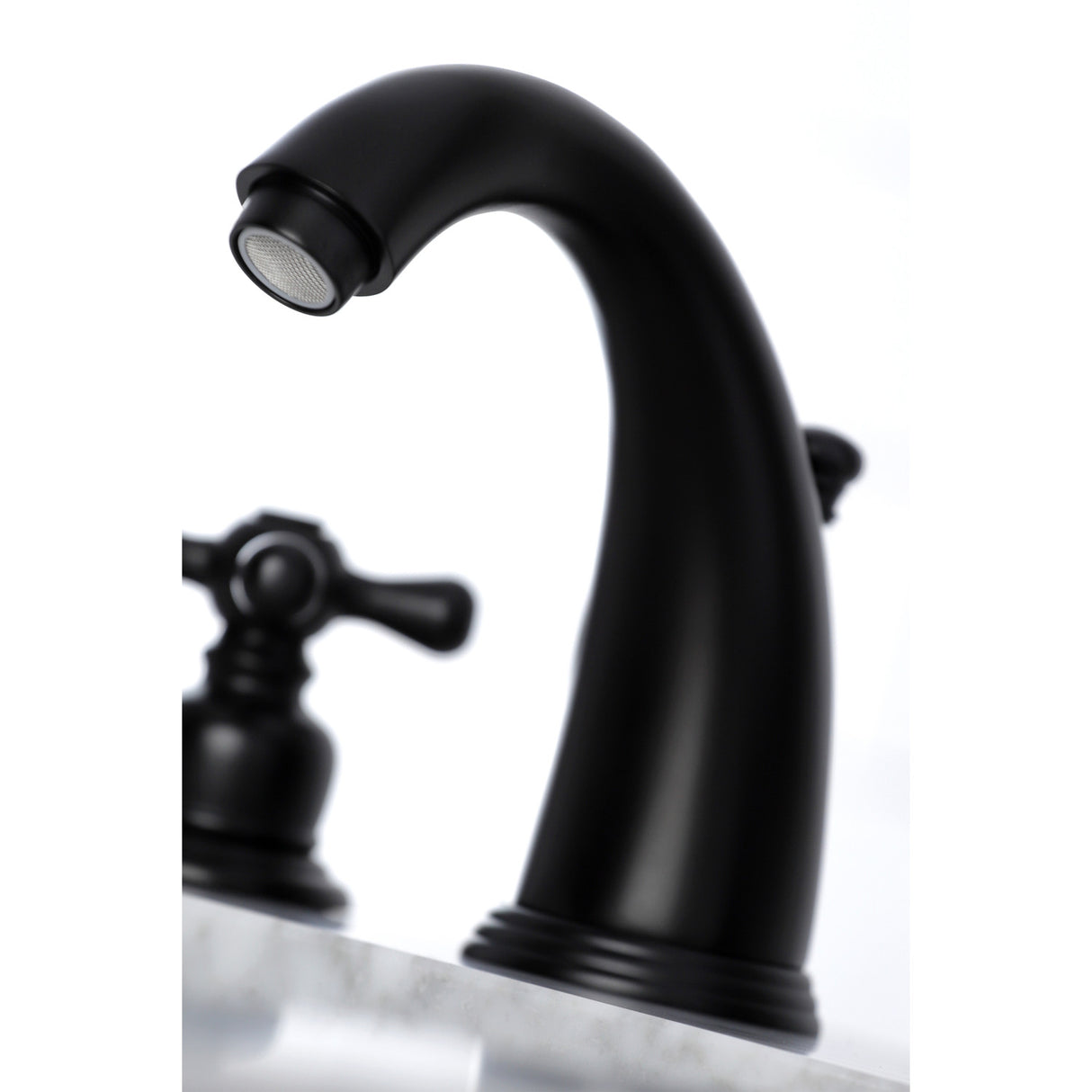 Kingston Brass KB980AX Victorian 2-Handle 8 in. Widespread Bathroom Faucet, Matte Black