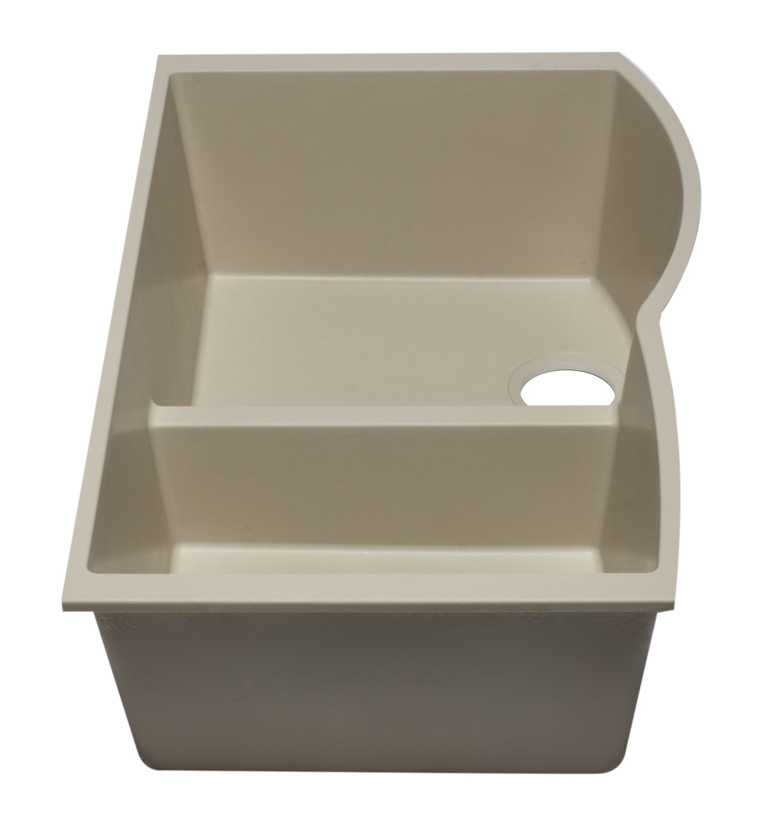 ALFI brand AB3320UM-B Biscuit 33" Double Bowl Undermount Granite Composite Kitchen Sink