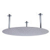 ALFI brand RAIN24R-BSS 24" Round Brushed Solid Stainless Steel Ultra Thin Rain Shower Head