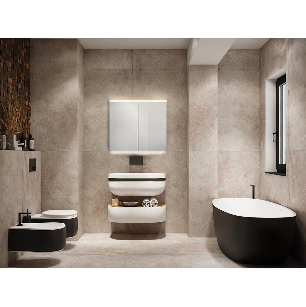 Sidler 1.1108.304 Double Mirror Door (15 3/4 / 15 3/4) Built-in GFCI outlet, tamper resistant, Night Light Function W 31 1/2 / H 30 / D 4 4000K