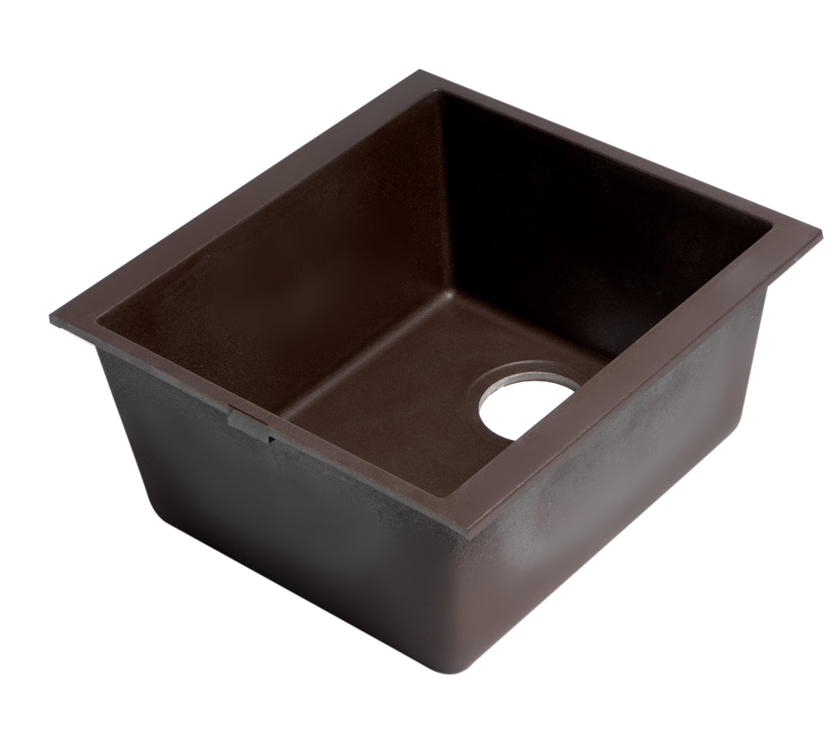 ALFI brand AB1720UM-C Chocolate 17" Undermount Rectangular Granite Composite Kitchen Prep Sink