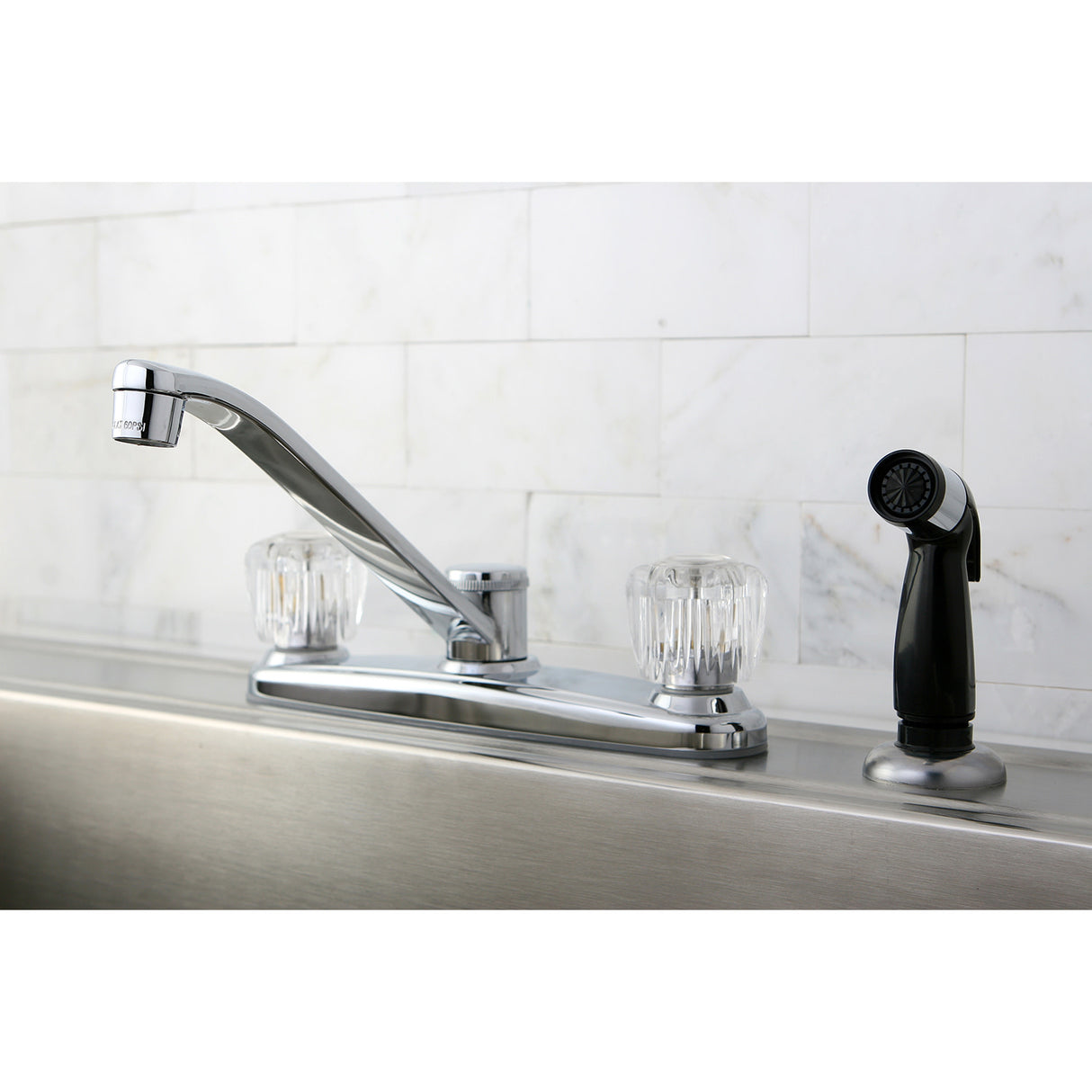Kingston Brass KB112 Americana Centerset Kitchen Faucet, Polished Chrome