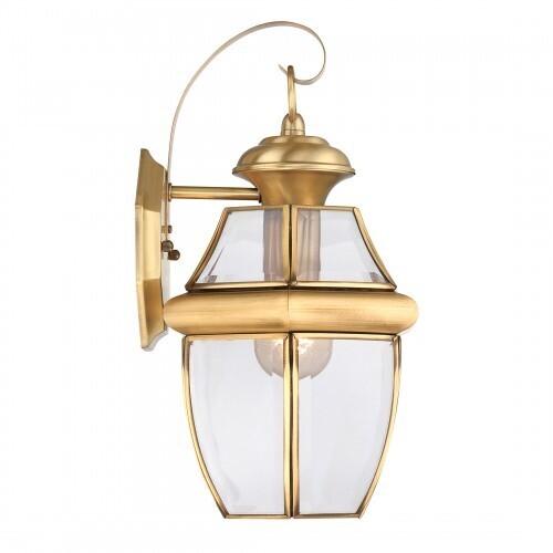 Quoizel NY8316B Newbury Outdoor wall plsh brss 1l Outdoor Lantern