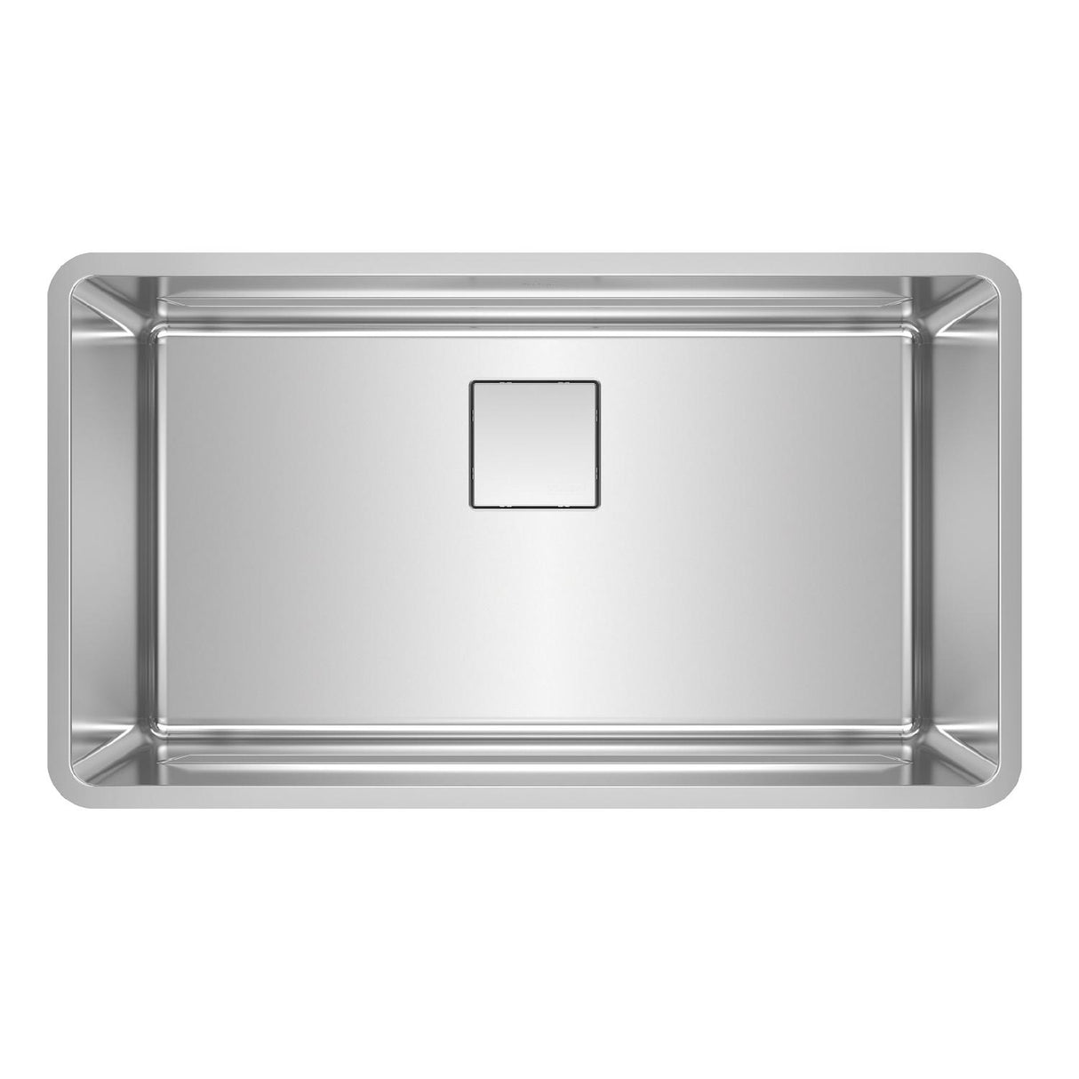 FRANKE PTX110-31-WKC Pescara 32.5-in. x 18.5-in. 18 Gauge Stainless Steel Undermount Single Bowl Kitchen Sink - PTX110-31 In Pearl