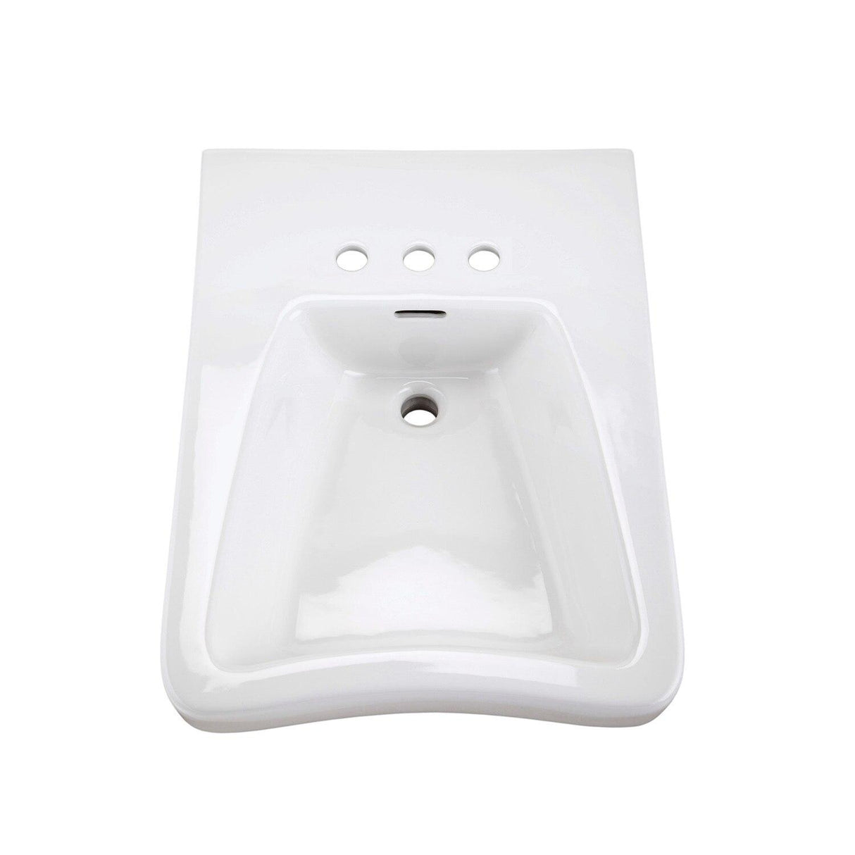 Gerber G0012464 White Eaton 4" Centers Wheelchair Wall Hung Bathroom Sink